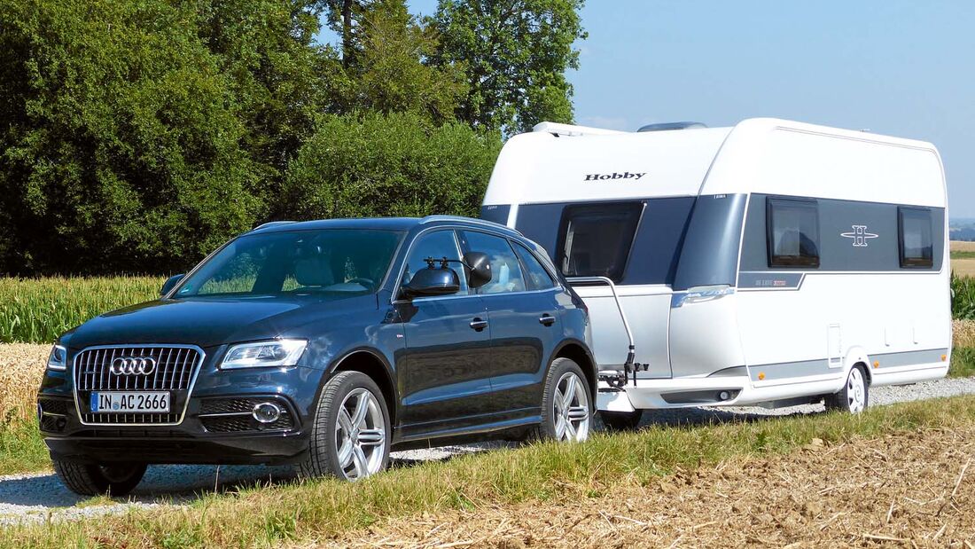 Audi Q5 mit Caravan