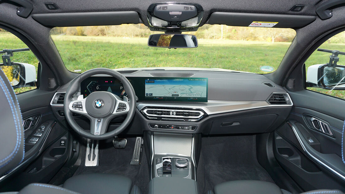 BMW 330d xDrive Zugwagentest Innenraum vorne