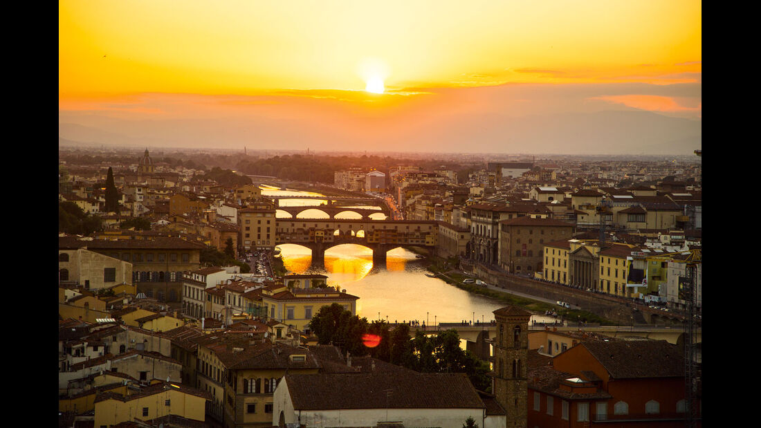 Bester Ausblick auf Florenz von der Piazzale Michelangelo.