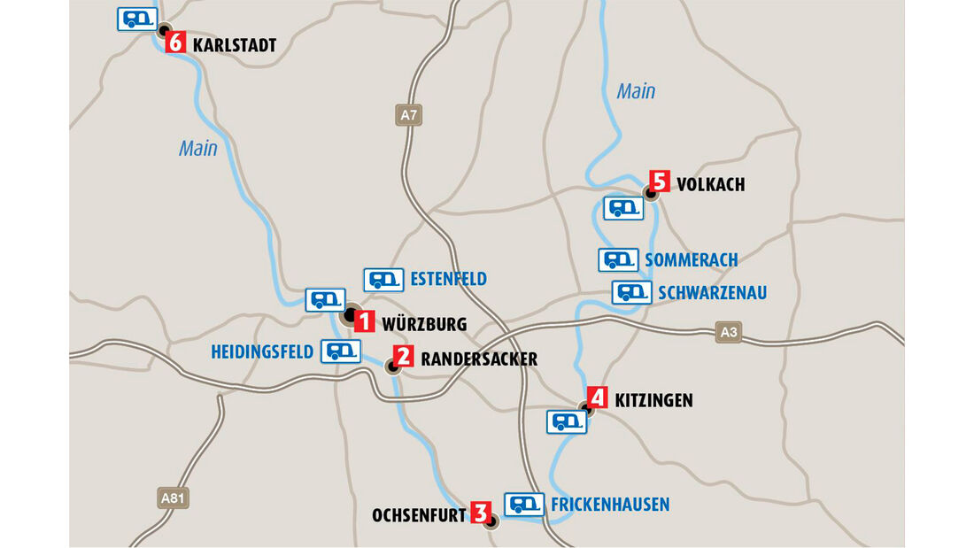 CAR 03/20 - Fränkisches Weinland - Karte