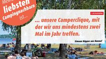 Campingplatz-Nachbar
