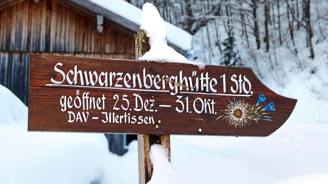Der Weg zur Schwarzenberghütte ist leicht zu bewältigen.