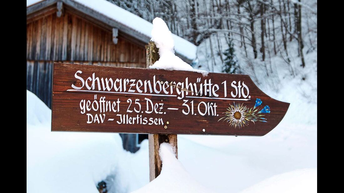 Der Weg zur Schwarzenberghütte ist leicht zu bewältigen.
