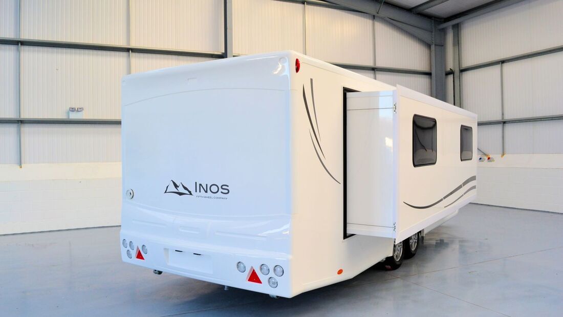 Die Firma Roka-Werk übernimmt den Vertrieb der Inos Slide-Out Caravans. Die Wohnwagen besitzen einen elektrischen Slide-Out.