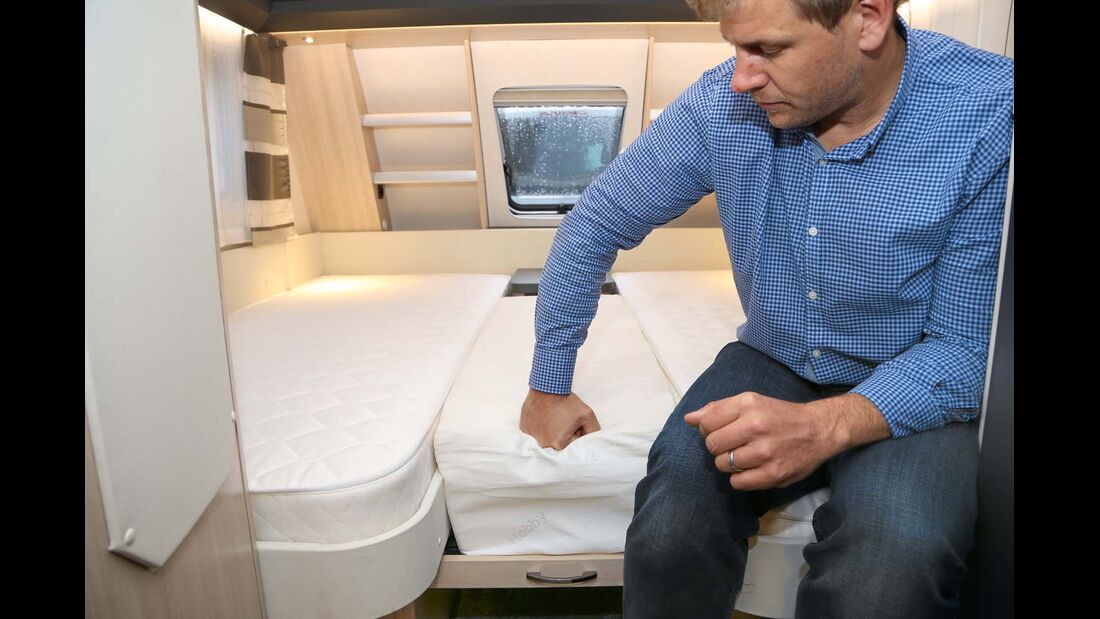 Einlegepolster zwischen den komfortablen Einzelbett-Matratzen zu hart