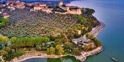 Fortress of Castiglione del Lago on Lake Trasimeno, Umbria, Italy