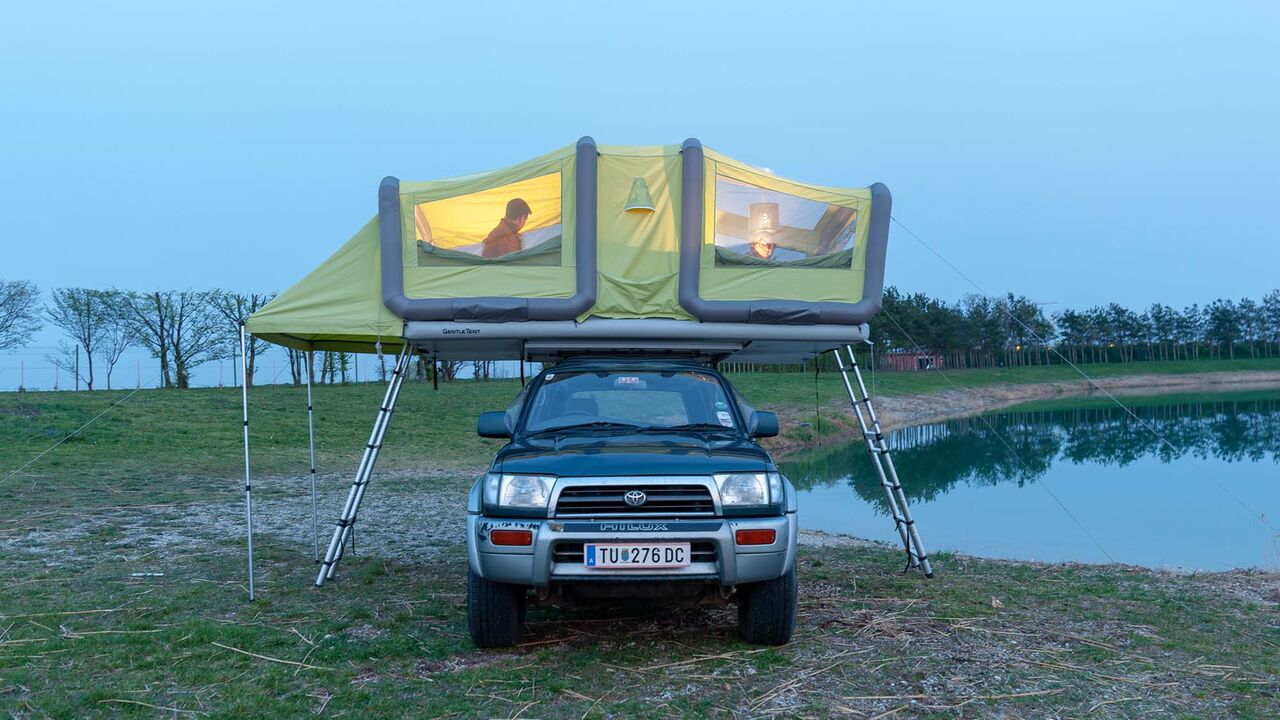 Gentle Tent Sky Loft (2020): Familien-Dachzelt mit Luftgestänge