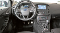 Glänzen kann der Ford Focus Turnier 2.0 TDCI mit ergonomischen Sitzen und einfachem Bedienkonzept.