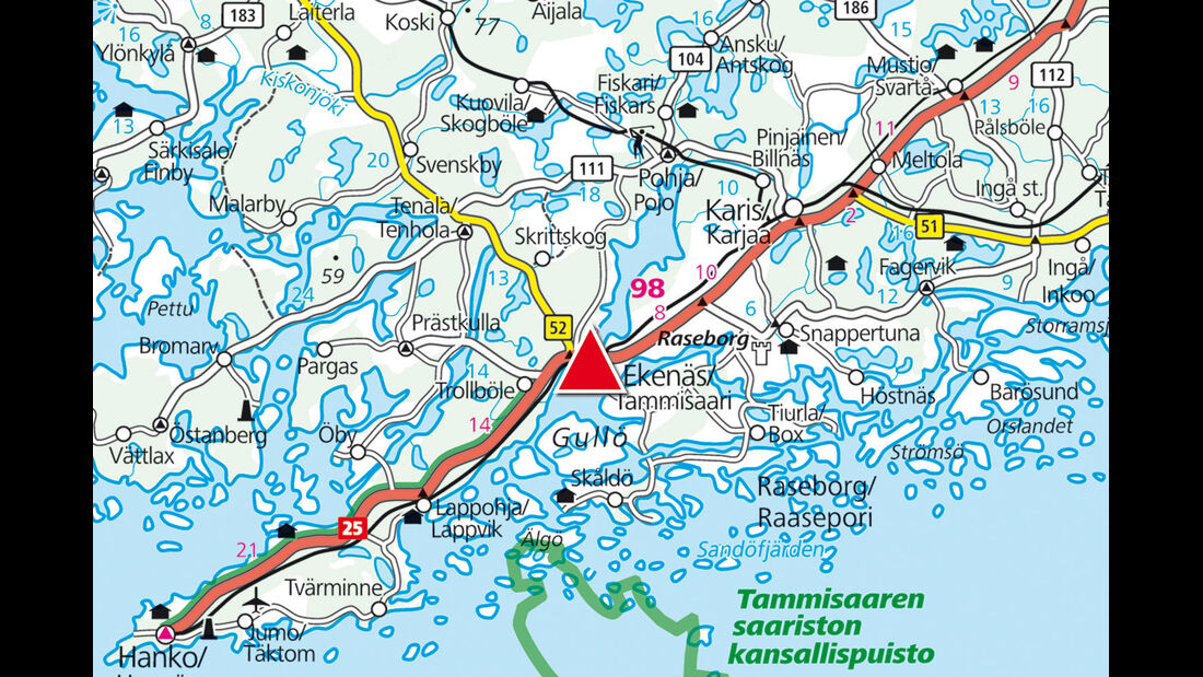 Karte Region Tammisaari