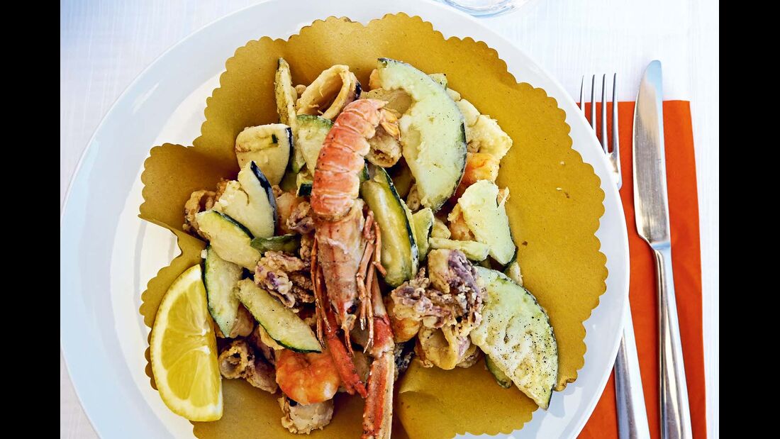 Meeresfrüchte-Teller in Comacchio