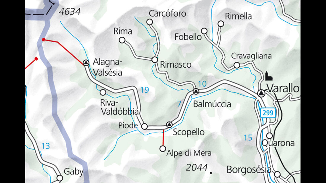 Piemont, Karte