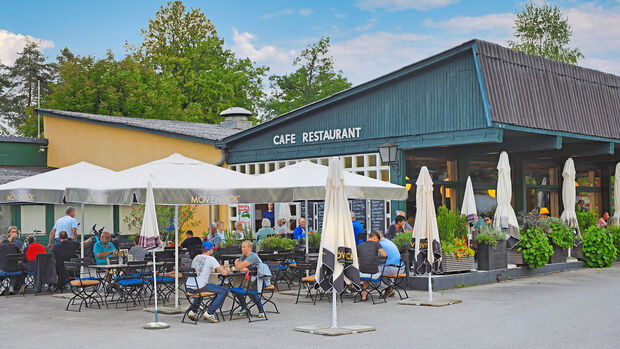 Restaurant, Außenbereich, Besucher, Gastronomie 