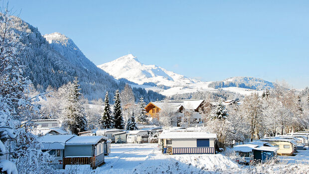 Tirol-Camp in Fieberbrunn im Winter