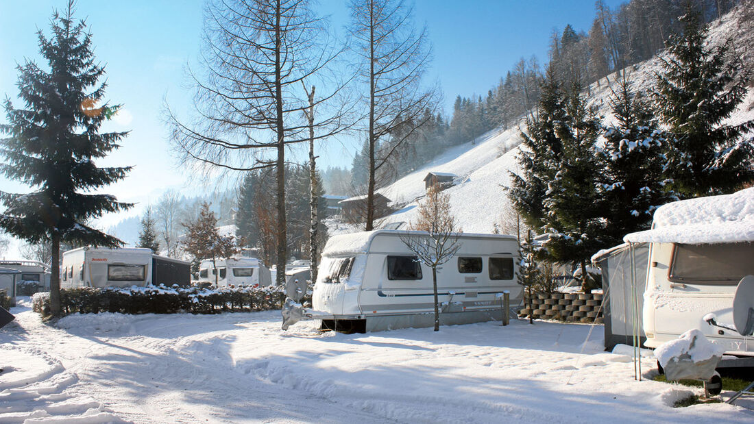 Winter im Camping Hell im Zillertal, Tirol