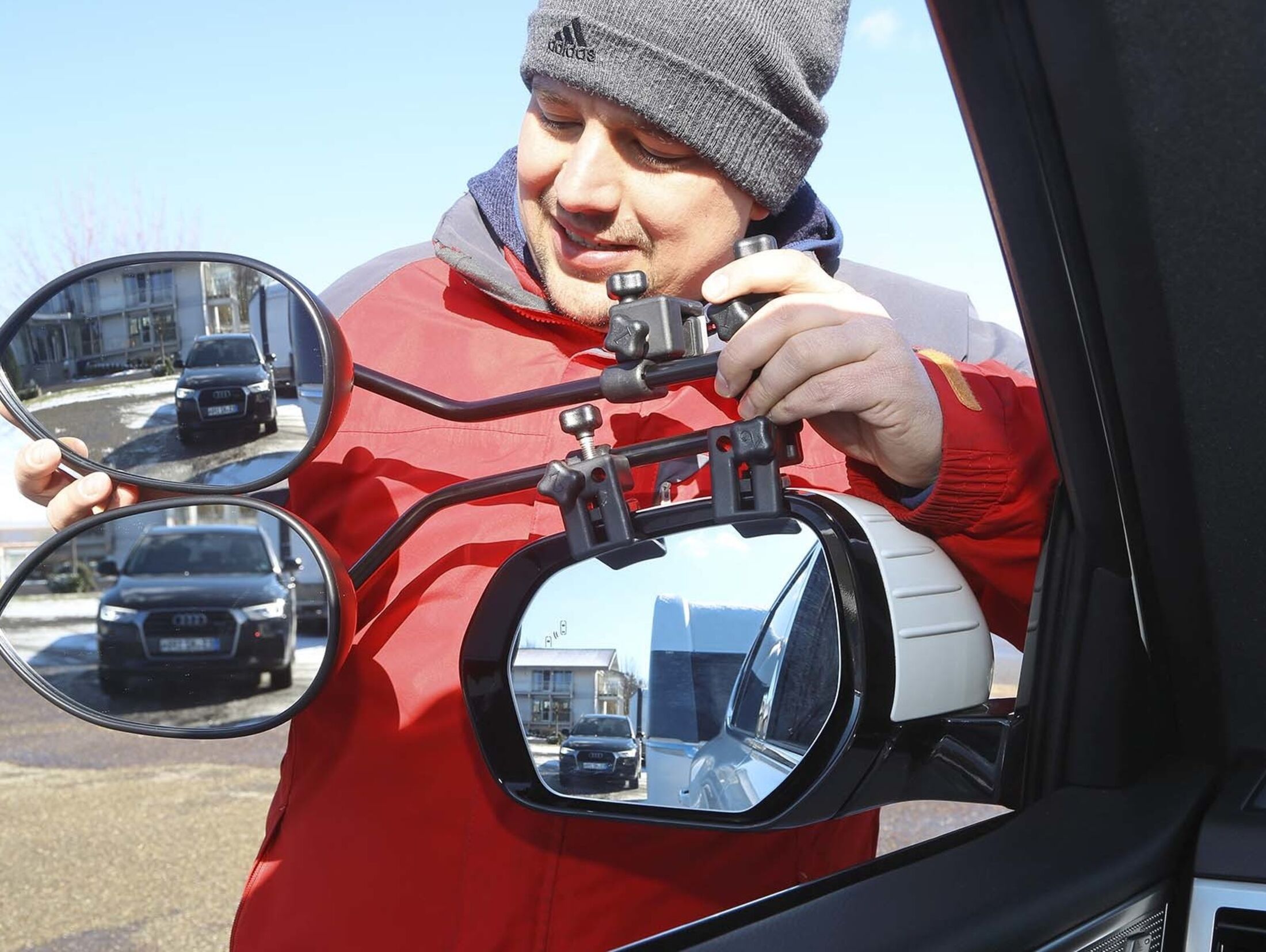 Spiegelglas Glas Ersatzspiegel rechts passend für VW T5 Caddy III -09